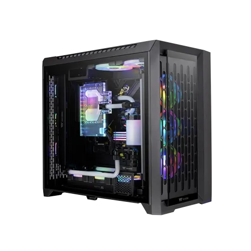 Thermaltake CTE C700 TG Mid - Tower Black A-RGB Gaming Casing With 03 ARGB Fans