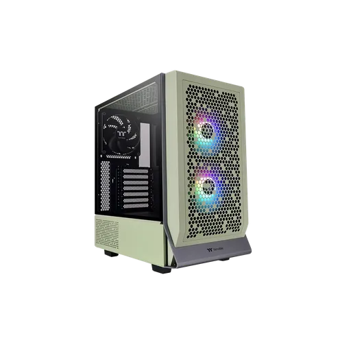 Thermaltake Ceres 300 TG Mid - Tower A-RGB Matcha Green Gaming Casing With 02 ARGB 140MM Fans & 01 Exhaust Fan