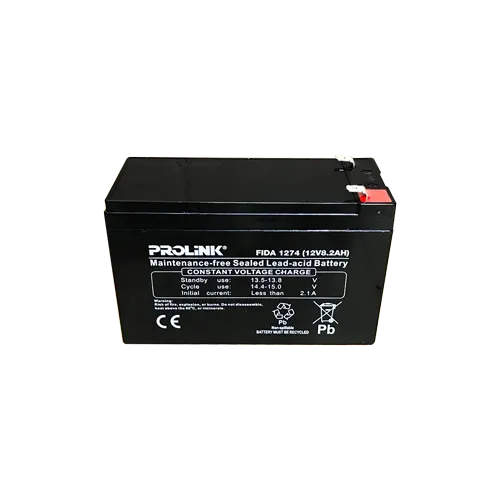 Prolink FIDA 1274 - 12V 8.2AH Maintenance-Free Sealed Lead-Acid Battery