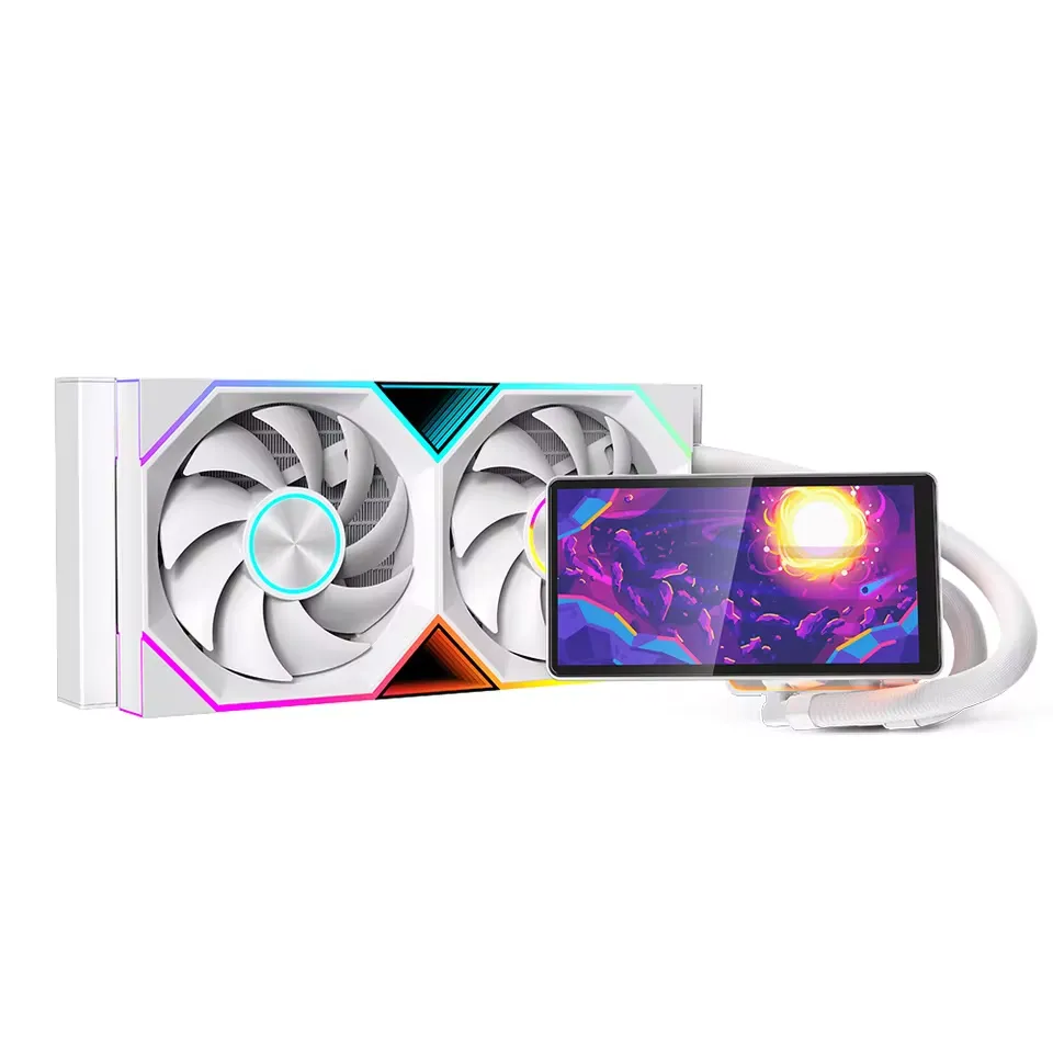 JUNGLE LEOPARD PRO FLOW 240 LIQUID COOLER – WHITE