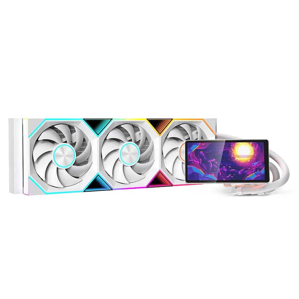 JUNGLE LEOPARD PRO FLOW 360 LIQUID COOLER – WHITE
