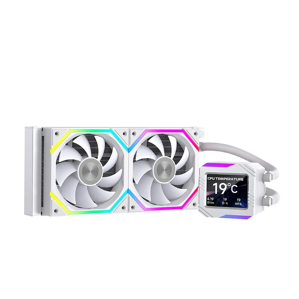 JUNGLE LEOPARD ASTROSHEL V2G 240 LIQUID COOLER – WHITE